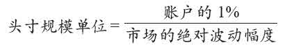 头寸单位规模计算公式1